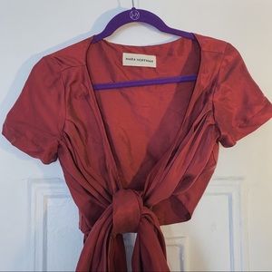 RARE Mara Hoffman Penelope Wrap Top - Sustainable!